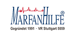 Logo der Marfan Hilfe (Deutschland) e.V. Logo des Vereins Marfan Hilfe (Deutschland) e.V.